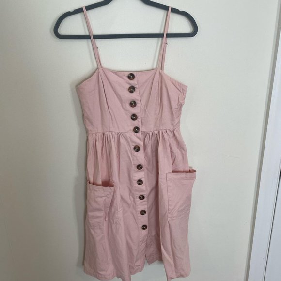 Forever 21 Pink Button Down Dress - Picture 2 of 4